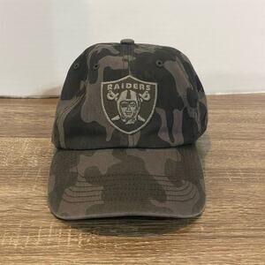 Las Vegas Raiders Camo Clean Up Hat Unisex Adjustable Strap NFL Cap